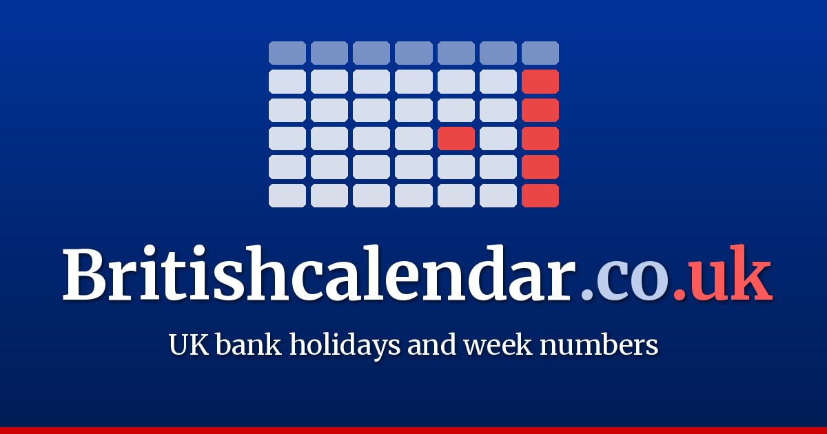September 2026 Calendar – UK Bank Holidays & Week Numbers